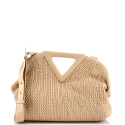 Point Shoulder Bag Quilted Puffy Leather Medium