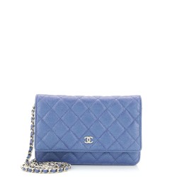 Wallet on Chain Quilted Caviar