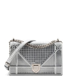 Diorama Flap Bag Cannage Embossed Calfskin Medium
