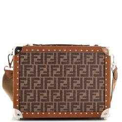 Rigid Suitcase Zucca Canvas with Leather Small