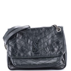 Niki Chain Flap Bag Matelasse Chevron Leather Medium