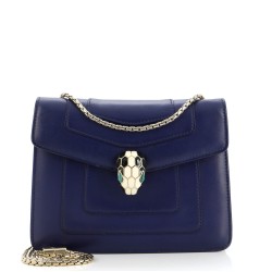 Serpenti Forever Square Shoulder Bag Leather Small