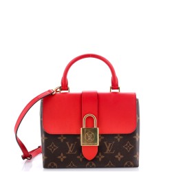 Locky Handbag Monogram Canvas with Leather BB
