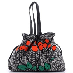 Flamenco Knot Bag Embroidered Anagram Jacquard XL