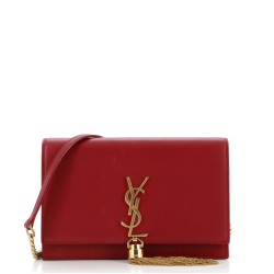 Classic Monogram Tassel Chain Wallet Leather