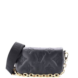 Wallet on Strap Bubblegram Leather