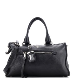 Front Zip Convertible Satchel Vitello Phenix Medium