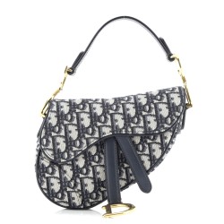 Saddle Handbag Oblique Canvas Mini
