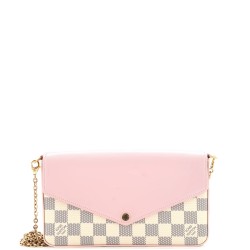 Felicie Pochette Damier and Leather