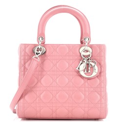 Lady Dior Bag Cannage Quilt Lambskin Medium