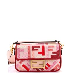 Baguette NM Bag Zucca Embroidered Canvas Mini
