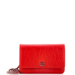 Wallet on Chain Camellia Lambskin