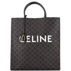 Vertical Cabas Tote Triomphe Coated Canvas Large