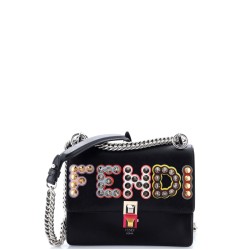 Kan I Bag Embellished Applique Leather Small