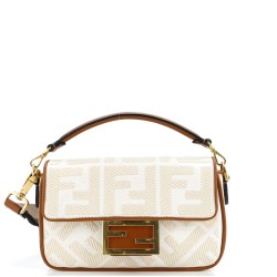 Baguette NM Bag Zucca Embroidered Canvas Mini