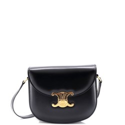 Triomphe Besace Clea Flap Bag Leather
