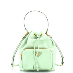 Drawstring Bucket Bag Tessuto Small