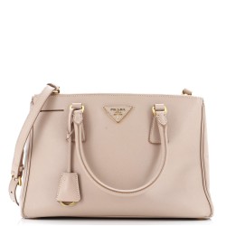 Galleria Double Zip Tote Saffiano Leather Medium
