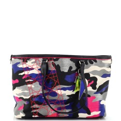 Open Tote Limited Edition Anselm Reyle Camouflage Canvas Medium