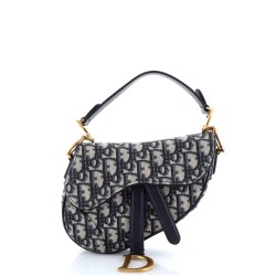 Saddle Handbag Oblique Canvas Mini