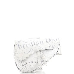 Daniel Arsham Saddle Crossbody Bag Printed Leather
