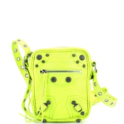 Le Cagole Giant Studs Crossbody Bag Leather