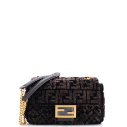 Midi Baguette Chain Bag Zucca Shearling Medium