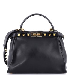 Peekaboo Bag Leather with Studded Detail Regular