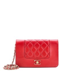 Mademoiselle Vintage Wallet on Chain Quilted Sheepskin