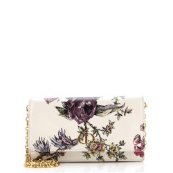 Caro Wallet on Chain Pouch Printed Leather