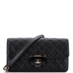 Beauty Lock Flap Bag Quilted Sheepskin Medium