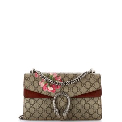Dionysus Bag Blooms Print GG Coated Canvas Small