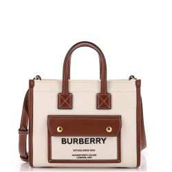 Freya Shopping Tote Canvas with Leather Mini