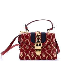 Sylvie Top Handle Bag Printed Leather Mini
