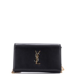 Classic Monogram Wallet on Chain Leather