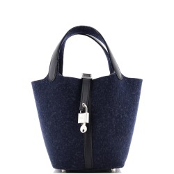 Picotin Lock Bag Felt with Leather PM