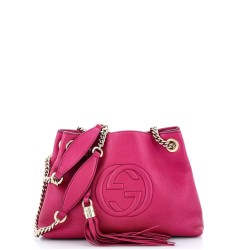 Soho Chain Strap Shoulder Bag Leather Mini
