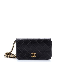 Vintage Full Flap Bag Quilted Lambskin Mini