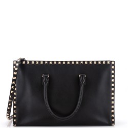 Rockstud Convertible Tote Leather Medium