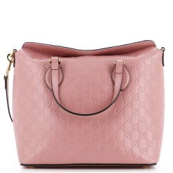 Signature Fold Over Tote Guccissima Leather Medium