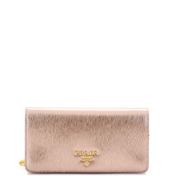 Chain Wallet Crossbody Saffiano Leather