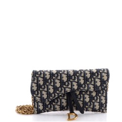 Saddle Chain Wallet Oblique Canvas