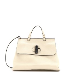 Bamboo Daily Top Handle Bag Leather Medium
