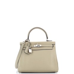 Kelly Handbag Sauge Swift with Palladium Hardware 25