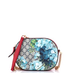 Chain Crossbody Bag Blooms Print GG Coated Canvas Mini
