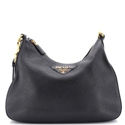 Logo Strap Shoudler Bag Leather Medium