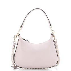 Rockstud Zip Hobo Bag Leather Small