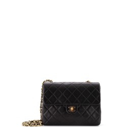 Vintage Square Classic Flap Bag Quilted Lambskin Small