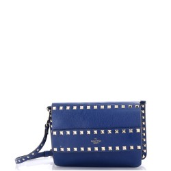 Rockstud Front Handle Flap Bag Leather Small