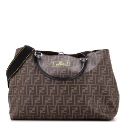 Convertible Shopping Tote Zucca Coated Canvas East West